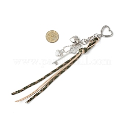 4Pcs 4 Colors Polyester Cord & Alloy & Plastic Pendant Decorations&nbsp;HJEW-JM04341