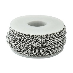 Tarnish Resistant 304 Stainless Steel Rolo Chains&nbsp;STAS-M032-42P-3.8mm
