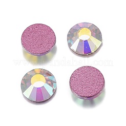 ガラスラインストーンカボション  グレードAA  フラットバック＆多面  半円  クリスタルAB  ss16  3.8~4.0mm  約1440個/袋&nbsp;RGLA-A019-SS16-A101
