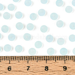 Transparent Frosted Colours Glass Seed Beads&nbsp;SEED-T007-12G
