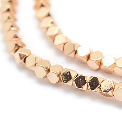 Electroplate Non-magnetic Synthetic Hematite Beads Strands&nbsp;G-L485-10A-LG