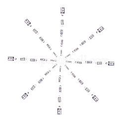 304ステンレス鋼折りたたみ式カシメエンドパーツ子  ステンレス鋼色  150個/箱&nbsp;STAS-CJ0001-49