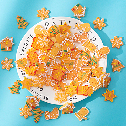 Christmas Theme Resin Decoden Cabochons&nbsp;RESI-CJ0001-06