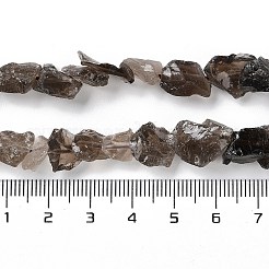 Raw Rough Natural Smoky Quartz Beads Strands&nbsp;G-B065-C17