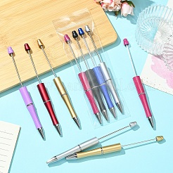 21Pcs 7 Colors Plastic Beadable Pens&nbsp;AJEW-YW0001-38