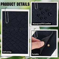 1Pc Rectangle PVC Leather Eyeglass Cases&nbsp;AJEW-CN0005-06C