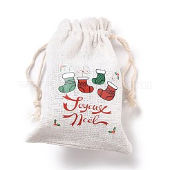 Christmas Cotton Cloth Storage Pouches&nbsp;ABAG-M004-02A