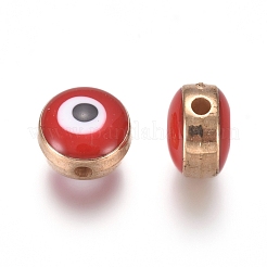 Acrylic Enamel Beads&nbsp;ACRC-WH0001-01E