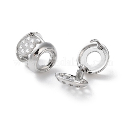 Rack Plating Flat Round Brass Hoop Earrings&nbsp;EJEW-S241-02P