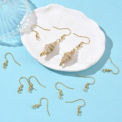 シェグレース 真鍮製フレンチフック（コイルとボール付き）  カドミウムフリー＆ニッケルフリー＆鉛フリー  18KGP本金メッキ  20x21.5x3.5mm  穴：1.8mm  ピン：0.7mm&nbsp;XGR0001G-01G