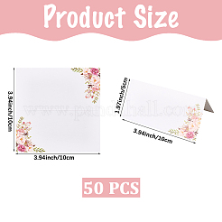 1 Bag Paper Blank Place Cards&nbsp;AJEW-CN0004-26B