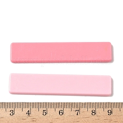 オペーク樹脂カボション  ミックスカラー  長方形  64x13x3mm&nbsp;RESI-G118-01A