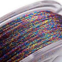 ポリエステルメタリック糸  カラフル  1mm  約32.8ヤード（30m）/ロール&nbsp;OCOR-G006-02-1.0mm-30