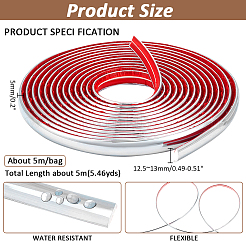 Plastic Edging Band&nbsp;AJEW-WH0419-77A