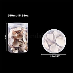 クラムシェルビーズ  ドリルなし/穴なしビーズ  紫色のメディア  7~17x8~17x2~6mm  約300g/ボックス&nbsp;SSHEL-NB0001-11