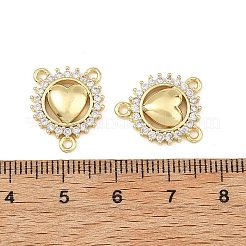 Brass Micro Pave Clear Cubic Zirconia Chandelier Component Links&nbsp;CU-B002-01G-C