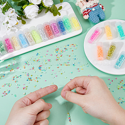 72G 18 Styles 6/0 Glass Seed Beads&nbsp;SEED-DC0001-19