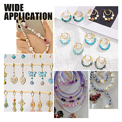 80Pcs 8 Styles Rack Plating Brass Spacer Beads&nbsp;KK-PH0006-28