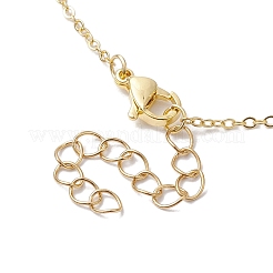 Alloy Enamel Flower Links Chain Necklaces for Women&nbsp;NJEW-JN04742