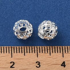 Brass Hollow Spacer Beads&nbsp;KK-P249-03D-S