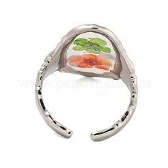 Brass Adjustable Rings for Women&nbsp;RJEW-G265-10P-D06