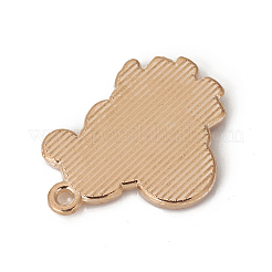 Christmas Theme Light Gold Plated Alloy Enamel Pendants&nbsp;ENAM-TAC0001-17LG