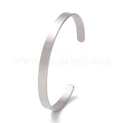 Non-Tarnish 304 Stainless Steel Open Cuff Bangle&nbsp;BJEW-G653-01P-03