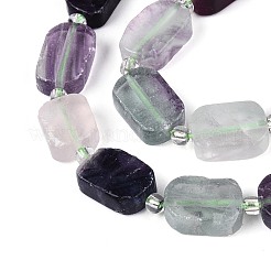 Natural Colorful Fluorite Beads Strands&nbsp;G-T138-26A-12
