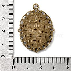 Zinc Alloy Pendant Settings for Cabochon & Rhinestone&nbsp;PALLOY-A15257-AB-FF