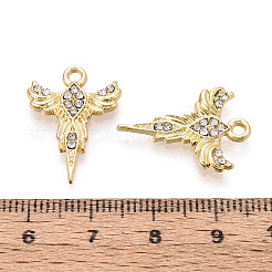 Alloy Rhinestone Pendants&nbsp;FIND-N008-18KCG