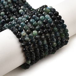 Natural Blue Tourmaline Beads Strands&nbsp;G-G259-D10-4mm