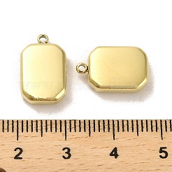 304ステンレスペンダント  八角チャーム  14KGP本金メッキ  15x9.5x4mm  穴：1.2mm&nbsp;STAS-L022-021G