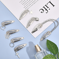 24Pcs 7 Style Iron Snap Hair Clips&nbsp;BJEW-GL0001-09