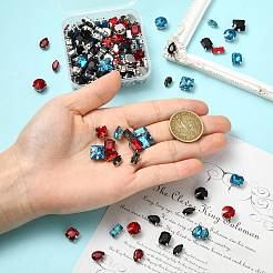 60Pcs 6 Styles Sew on Rhinestone&nbsp;RGLA-FS0001-22B