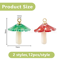 24Pcs 2 Colors Plastic Pendants&nbsp;KY-DC0001-50