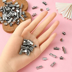 304 Stainless Steel Ribbon Crimp Ends&nbsp;STAS-YW0001-78C