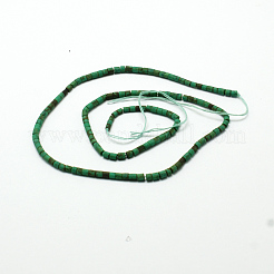 Frosted Synthetic Turquoise Heishi Bead Strands&nbsp;G-A132-05