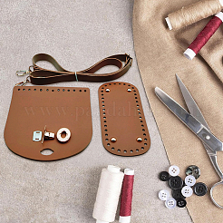 Handmade PU Leather Crochet Shoulder Bag Accessories Kits&nbsp;DIY-CL0002-52B