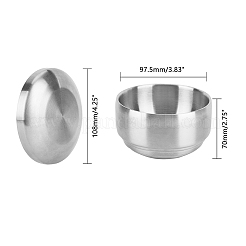 Stainless Steel Bowl with Lid&nbsp;STAS-WH0018-02