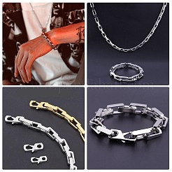 2Pcs 2 Styles 316 Surgical Stainless Steel Lobster Claw Clasps&nbsp;FIND-CJ0011-12