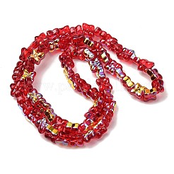 Transparent Glass Beads Strands&nbsp;GL-CBAAE04-02