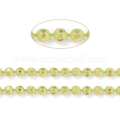 Spray Painted Brass Faceted Ball Chains&nbsp;CHC-K011-35X-01
