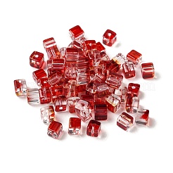 Two Tone Transparent Glass Beads&nbsp;GLAA-NH0001-03