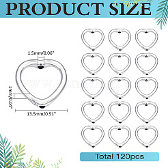 120Pcs Tibetan Style Heart Bead Frame&nbsp;FIND-ME0002-38