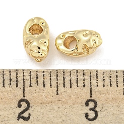 質感のある真鍮のチャーム  カドミウムフリー＆ニッケルフリー＆鉛フリー  オーバル  18KGP本金メッキ  7x3.5x4mm  穴：1.9mm&nbsp;KK-Q820-26G