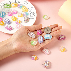 30Pcs 15 Styles Transparent Resin Pendants&nbsp;RESI-CW0001-21