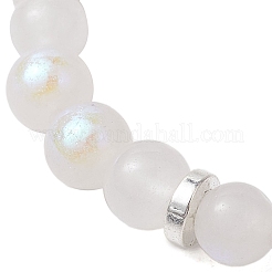 6.5mm Round Natural Labradorite & Rose Quartz & Electroplated White Moonstone Beaded Stretch Bracelets for Women Men&nbsp;BJEW-JB10478