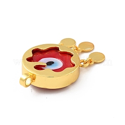 Rack Plating Handmade Evil Eye Lampwork Pendants&nbsp;KK-F838-01-G