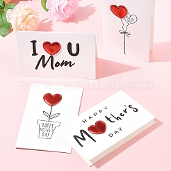 4Pcs 4 Styles Kraft Paper Greeting Cards&nbsp;AJEW-FS0001-29
