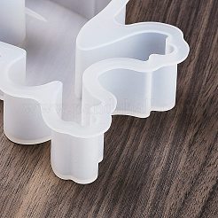 Diyのシリコーンキャンドル型  レジン型  UVレジン用  エポキシ樹脂工芸品作り  ホワイト  鹿  108x87x26mm&nbsp;DIY-A054-07E